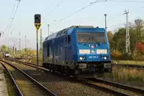 Am 14.10.2017 Rangierfahrt von der 285 103-3 von der PRESS in Stendal .