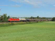Heidelsheim 16/09/17 : 152 114 mit einem Güterzug.