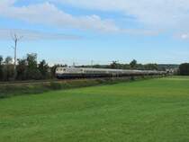 Heidelsheim 16/09/17 : E 110 383 mit dem Rheingold Nostalgiezug nach Göppingen.