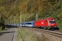 1216 238 als RJ73 zwischen Bruck an der Mur und Pernegg am 16.10.2017.