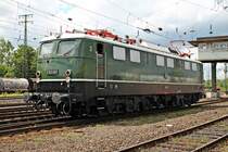 Am 18.06.2016 zeigte sich E50 091 mit aufgefrischten Lack auf der Fahrzeugparade des Sommerfestes vom DB Museum in Koblenz Lützel den Zuschauern.