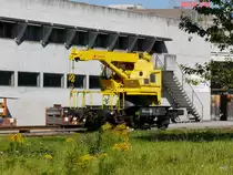 SBB - Baudienstkranwagen XTms 40 85 95 85 572-2 abgestellt in Solothurn am 21.09.2017