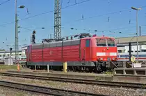 DB Lok 181 205-6 ist beim Badischen Bahnhof abgestellt. Die Aufnahme stammt vom 11.10.2017.