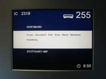 ON 255 des IC 2319 von Dortmund nach Stuttgart HBf. Aufgenommen am 15.05.07