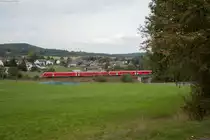 RE 3694 von Regensburg nach Hof bei Großschlattengrün, 01.10.2016