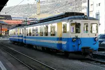 MOB/MVR: Abschied von den MOB Triebwagen Be 4/4 1003 ehemals FLB und Be 4/4 1002 ehemals BA in Vevey am 17. Oktober 2017.
Inzwischen wurden die beiden Triebwagen aus dem Kanton Tessin leider verschrottet, schade.
Foto: Walter Ruetsch