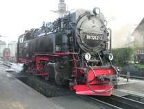 Die Br 99 7242-3 im Dampflok Bw Wernigerode.