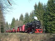 Kurz vor Drei Annen Hohne im April 2007