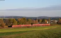 611 050-5 und 611 014-9  als RE 22308 (Neustadt(Schwarzw)-Trossingen) bei Unadingen 31.10.17