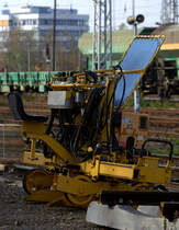 Ein mir unbekanntes Baufahrzeug der Firma Robel in Ruhland.04.1.2017 12:03 Uhr.