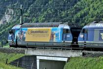 Werbelok Re465 oberhalb Frutigen in Richtung S�den