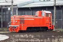 Die als 2067.12 angeschriebene DINO 92 81 2067 420-7 (ex Schleppbahn Liesing LDH 420) am 21.August 2016 in Amstetten.