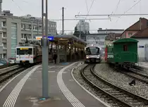 Abschied vom  FARBIGEN BÄHNLI  der WSB(AAR)
Letzte Impressionen vom 9. November 2017.
Verschiedene Generationen in Aarau.
Foto: Walter Ruetsch