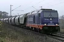 BR 285 Raildox 076 106-2 am 10.11.2017  13:36 nördlich von Salzderhelden  am BÜ 75,1 in Richtung Kreiensen