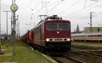 Am 28.10.2017 kam die 155 103-5 von der CLR-Cargo Logistik Rail-Service , aus Richtung Wittenberge nach Stendal und fuhr weiter in Richtung Magdeburg.