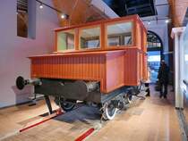 Benzingetriebener Rangiertraktor, M 3/2 934, Baujahr 1935, im Russischen Eisenbahnmuseum in St. Petersburg, 4.11.2017