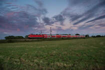 112 109 lässt sich bei bester Abendstimmung zeigen am 15.08.2016 vor Ferdinandshof.