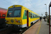 247 508 GySEV Raaberbahn - am 26.10.2017 im Bahnhof von Hegyeshalom(Gr) - 
Abfahrt 13:40 als R 39824 nach Csorna