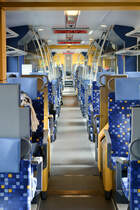 Innenansicht MAV 415 018 - als EURegio ER 9445 am 26.10.2017 vom Bf Hegyeshalom(Gr) Richtung Györ