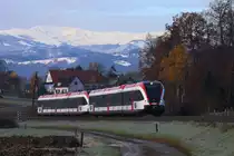 Fast bis ins Tal hat es diese Woche geschneit . Gussendorf am 16.11.2017