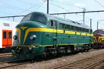 Zum 175-jährigen Eisenbahnjubiläum in Belgien hatte der PFT im Juni 2010 einen Tag der offenen Tür im Bahnhof Saint Ghislain organisiert. Hier die 202020 (ex-CFL 1602) in belgischer Farbgebung. Aufnahme vom 26/06/2010.