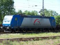 185 512 der TX Logistik am 18.05.2007 in Brandenburg Hbf.