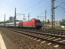 101 064-4 mit einem IC zwischen Dresden-HBF und Bahnhof Dresden-Mitte.18.05.07
