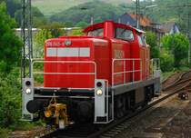 Eine V 296 045-8 in Warteposition vor dem Rangierbahnhof Hagen-Vorhalle. 
