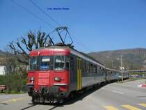 RBe 4/4 205 mit dem Pendel bei dem Bahnhof Thalbr�cke am 14. April 2007