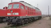 Ausgeliefert, 1977 an Deutsche Reichsbahn, als 132 493-8 wurde sie 1992 bei der DB zur 232 493-7 und ist jetzt bei der Deutsche Gleis- und Tiefbau GmbH unter 233 493-6 in Gelb unterwegs. 
Dieses Bild wurde am 17.04.2006 in Köthen gemacht.
