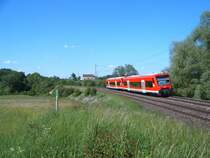 Zwei 650er-Regioshuttles vor dem Regionalbahnhof Golsdh�fe, fotografiert am 18.05.07. Das Fahrtziel ist Ellwangen.