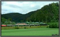 Dampflok 52.4984 und E-Lok 1245.525 als Nostalgie Sonderzug von Knittelfeld nach Graz anl�sslich 150 Jahre S�dbahn.
St.Stefan Stmk. 17.5.2007