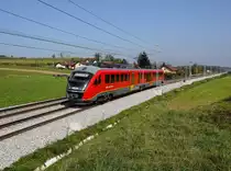 Der 312 019 als Regionalzug am 05.10.2017 unterwegs bei Črešnjevec.