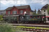 Triebwagentreffen Koblenz, August 2017. Czm 1/2 31 der UeBB bei Gewitterstimmung in Laufenburg.