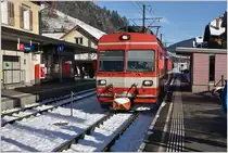 S23 mit BDe 4/4 45 nach Appenzell in Urnäsch. (02.12.2017)