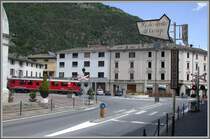 ABe 4/4 54  Hakone  �berquert die Piazza Basilica in Tirano. (08.05.2007)