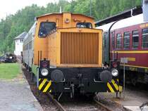 Die BR 102 131-0 mit dem Pendelzug auf dem Ausstellungs gel�nde in Schwarzenberg. ( 17.05.07)