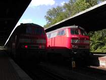 218 450 und 218 470 treffen sich in Bad Harzburg
