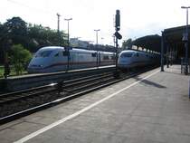 401  Gie�en  und 402  Bochum  treffen sich am sonnigen Abend des 19.05.07 in Bonn Hbf.