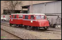 Bahnhofsfest am 5.4.1992 in Menden: Mitfahrten in ehemaligen DB Draisinen!