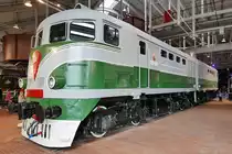 Güterzug-Diesellok ТЭ2-414, Baujahr 1954, im Russischen Eisenbahnmuseum in St. Petersburg, 4.11.2017