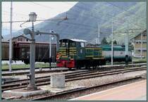 Es ist nicht die D245, die hier zum Wasser tanken kommt, es schaut nur so aus. Tirano (08.05.2007)