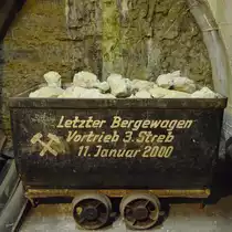 Eine Lore im Deutschen Bergbaumuseum Bochum. (Februar 2012)