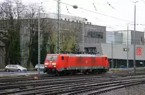189 010-2 DB  rangiert in Aachen-West. 
Aufgenommen vom Bahnsteig in Aachen-West. 
Am Kalten Nachmittag vom 11.12.2017.