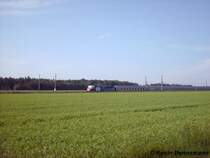 101 070-1  Die Adler Mannheims  auf der KBS 250 in H�he 122,8 mit InterCity 2353 von Halle(Saale)Hbf nach Stralsund.