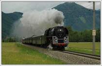 01.533 der �GEG mit dem E 16273 aus Salzburg, auf dem Weg nach Graz und weiter Lieboch zur der Er�ffnung der Ausstellung  150 Jahre S�dbahn  am 17.5.2007 in St. Pankraz.