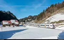 BLS Kambly-Lötschberger RABe 535 115  Trubschachen 2  am 31. Dezember 2017 als S6 Langnau - Luzern bei Wiggen.
