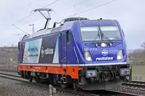 187 317-3 Raildox Solo am 05.01.2018  10:51 nördlich von Salzderhelden am BÜ 75,1 in Richtung Kreiensen