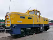 Rangierdiesellok TГэ(TGE)-016 der Jenbacher Werke (Österreich) im Russischen Eisenbahnmuseum in St. Petersburg, 4.11.2017