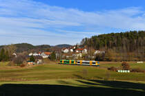 650 066 + 650 076 als WBA1 am 08.01.2018 bei Gotteszell. 